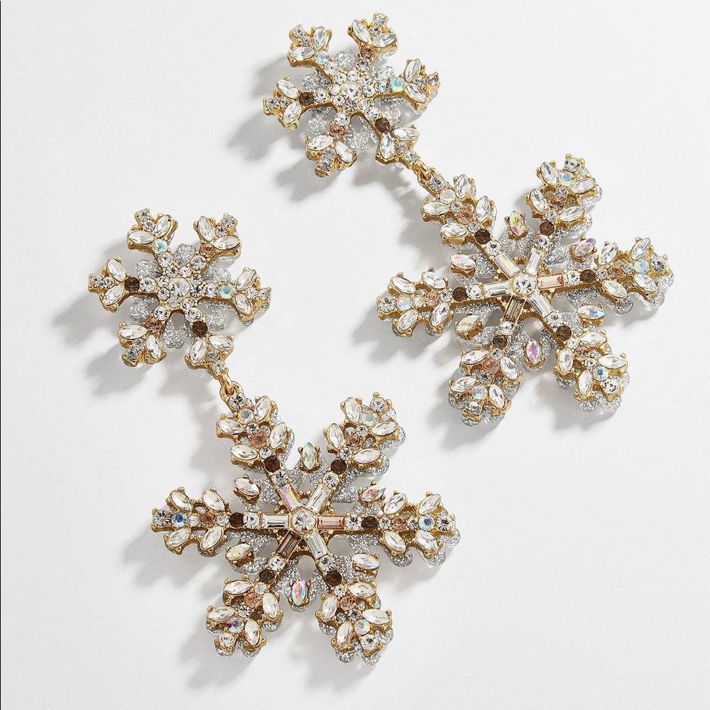 Christmas snowflake earrings